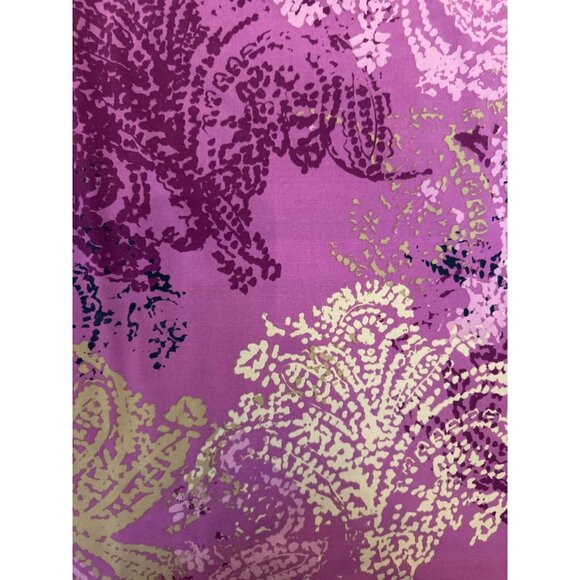 Dana Buchman Womens Sleeveless Purple Patterned Cowl Neck Top Blouse M Career - Picture 3 of 6